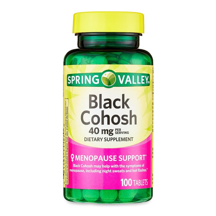 Spring Valley Black Cohosh Menopause Support Dietary Supplement Tablets