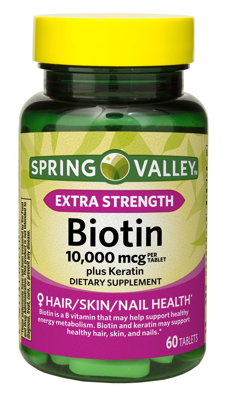 Spring Valley Extra Strength Biotin 10,000 Mcg Plus Keratin