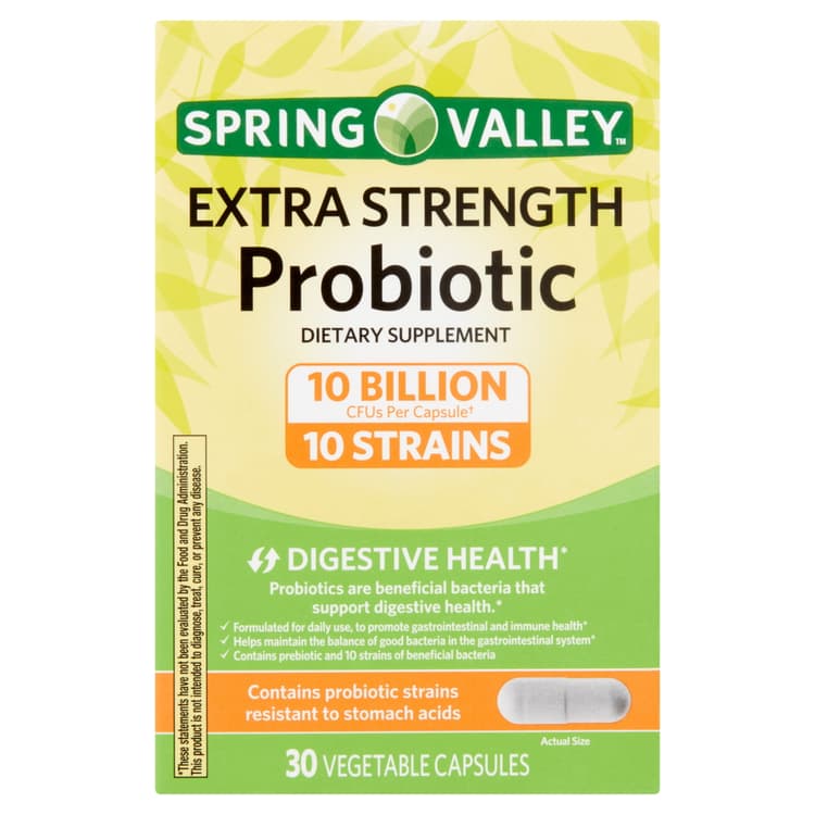 Spring Valley Extra-Strength Probiotic Vegetable Capsules