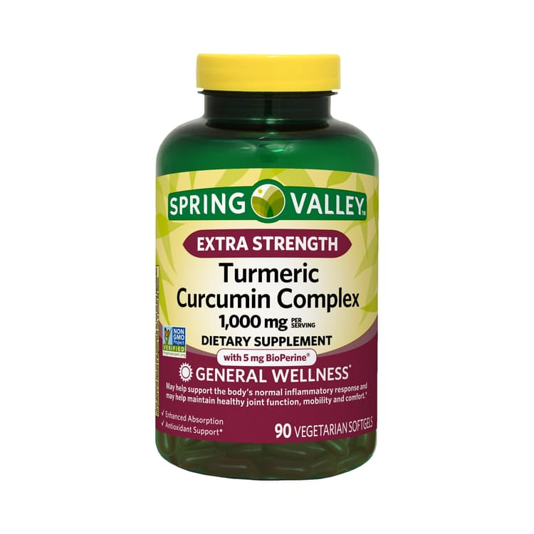 Spring Valley Extra Strength Turmeric Curcumin Complex Softgels Dietary Supplement