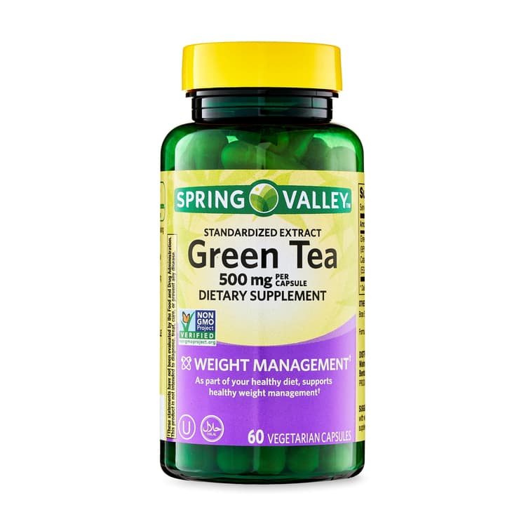 Spring Valley Green Tea Dietary Supplement 60 Vegetarian Capsule