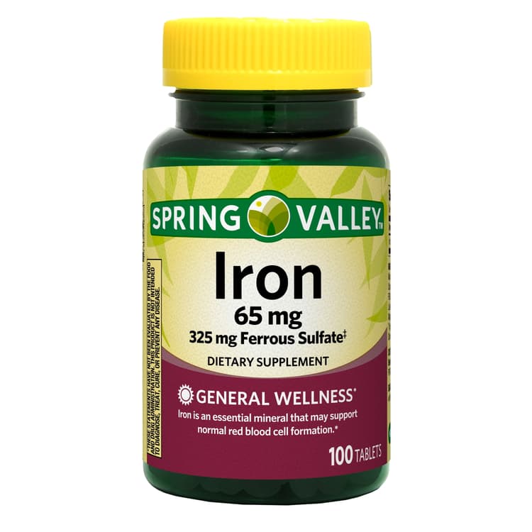 Spring Valley Iron General Wellness Dietary Supplement Tablets