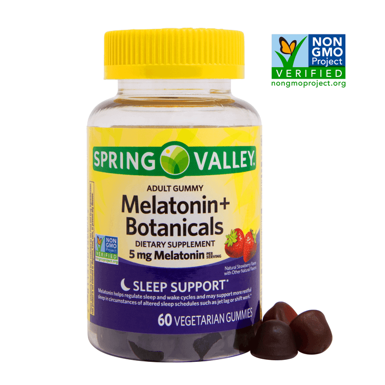Spring Valley Melatonin + Botanicals Vegetarian Gummies