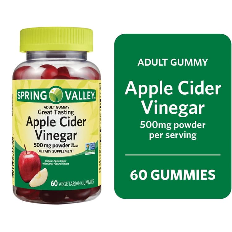 Spring Valley Non Gmo Dietary Supplement Gummies, Apple Cider Vinegar