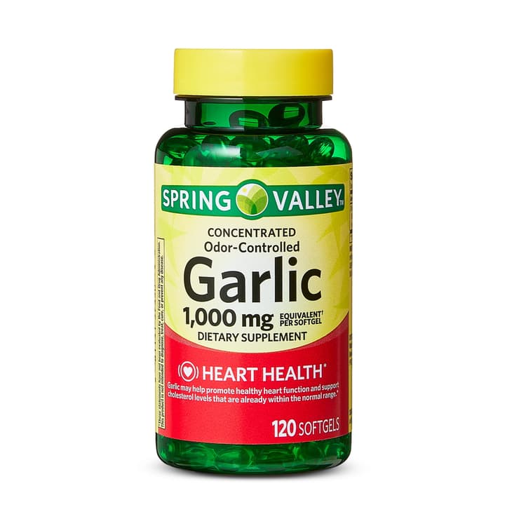 Spring Valley Odor-Controlled Garlic Softgels Dietary Supplement