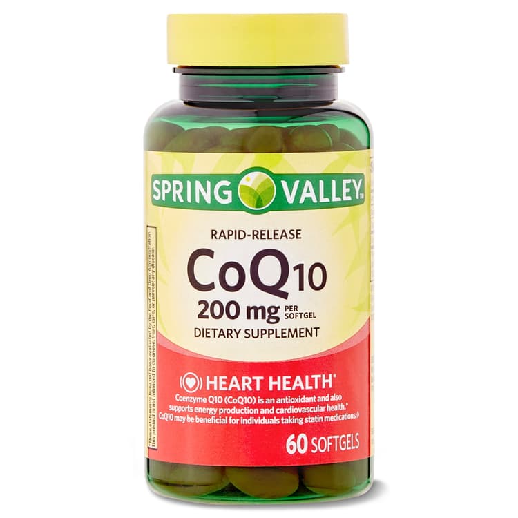 Spring Valley Rapid-Release Coq10 Dietary Supplement Softgels