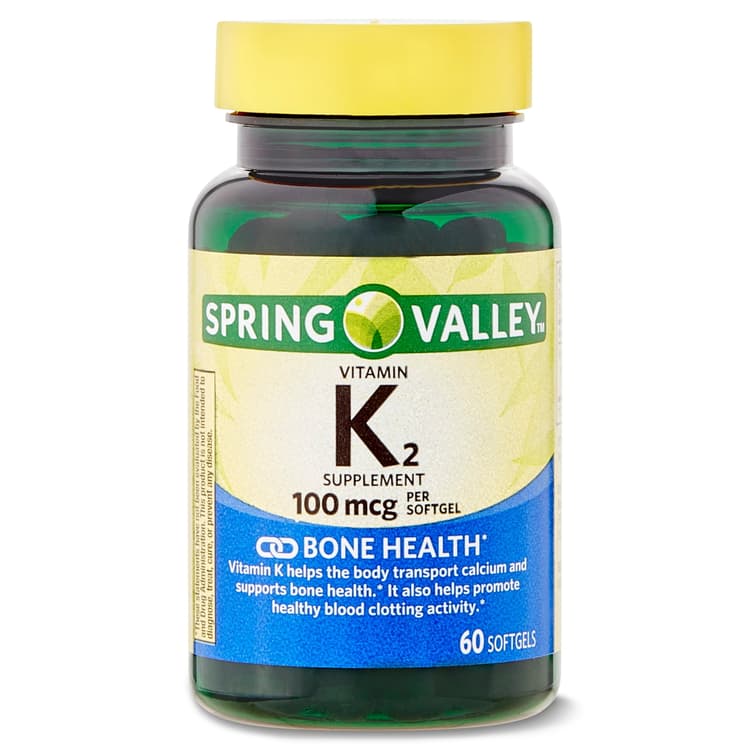Spring Valley Vitamin K2 100 Mcg 60 Softgels