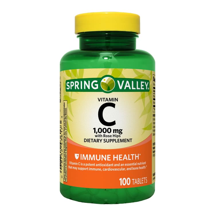 Spring Valley Vitamin ? With Rose Hips Tablets Dietary Supplement