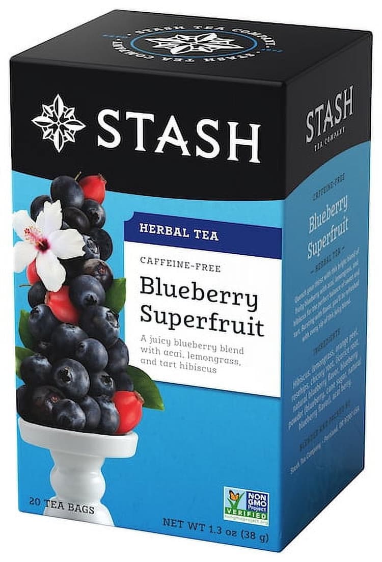Stash Herbal Tea Caffeine Free Blueberry Superfruit