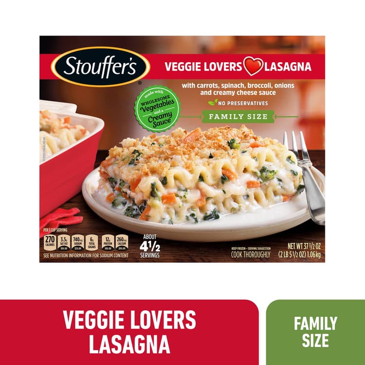 Stouffer'S Veggie Lovers Lasagna Family Size Meal