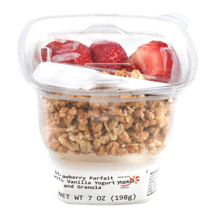 Strawberry Parfait With Vanilla Yogurt And Granola