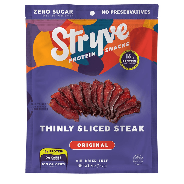 Stryve Protein Snacks Thinly Sliced Steak Original
