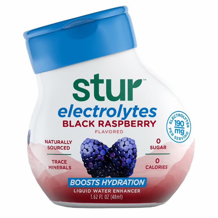 Stur Liquid Water Enhancer, Black Raspberry Flavored, Electrolytes