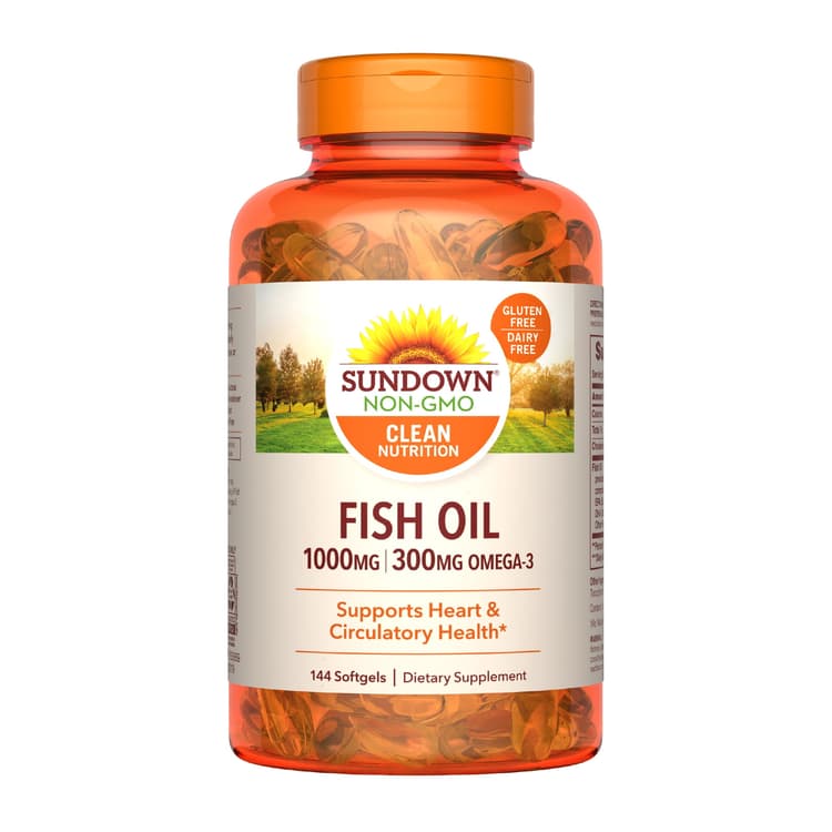 Sundown Non-Gmo Fish Oil, Softgels