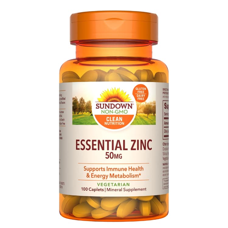 Sundown Zinc Gluconate, 100 Caplets