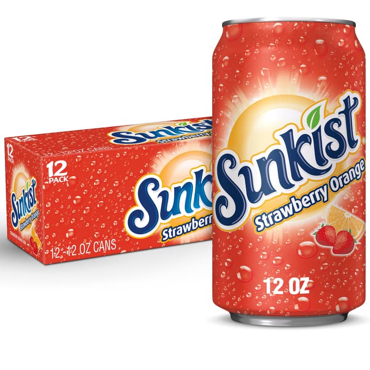 Sunkist Strawberry Orange Soda