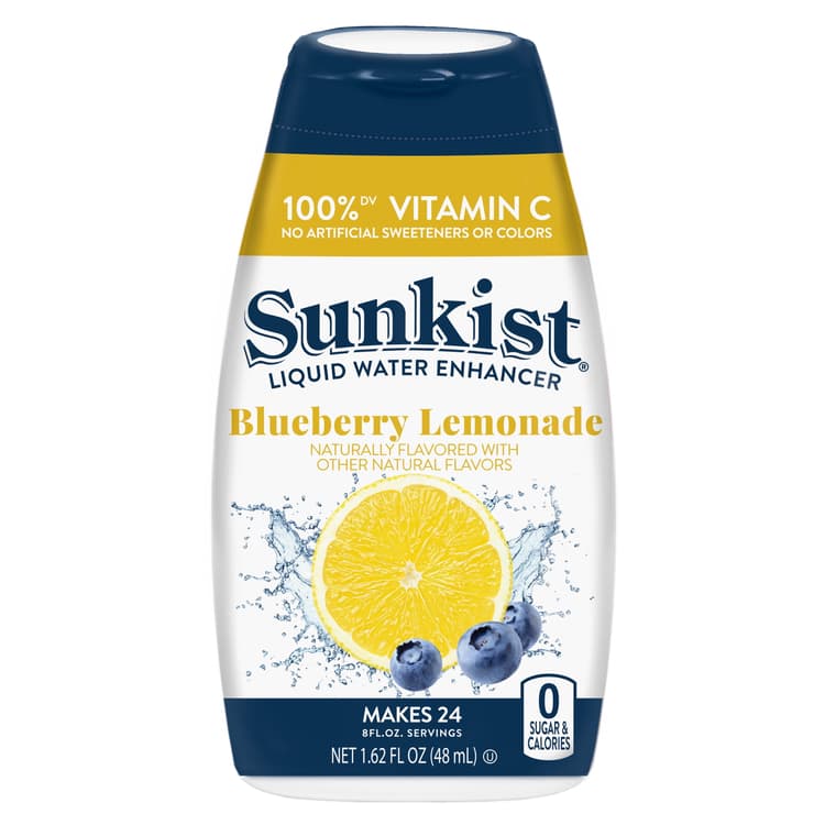 Sunkist 100% Vitamin C Liquid Water Enhancer Blueberry Lemonade