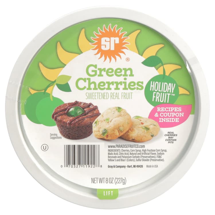 Sunripe Candied Green Cherries