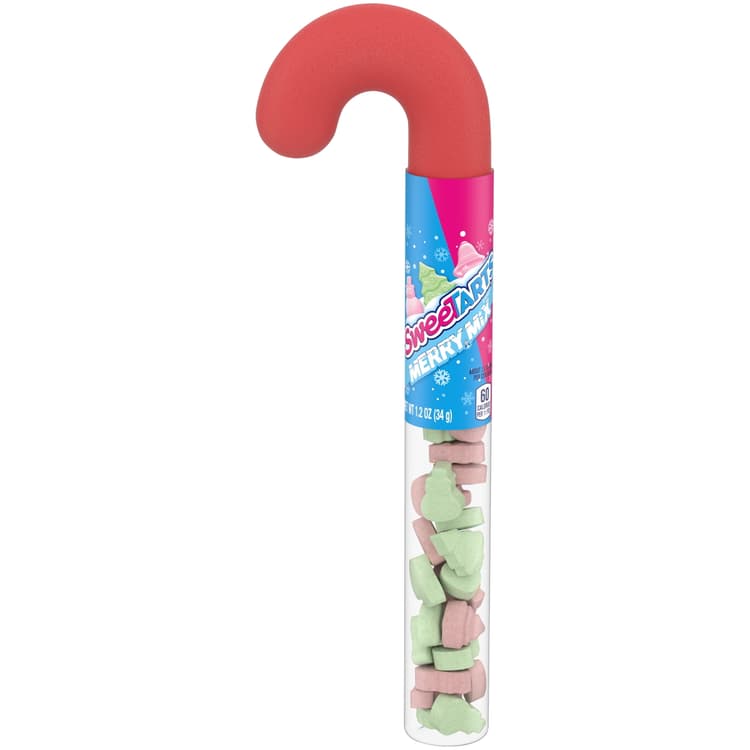 Sweetarts Merry Mix, Holiday Cane Tube, Stocking Stuffer