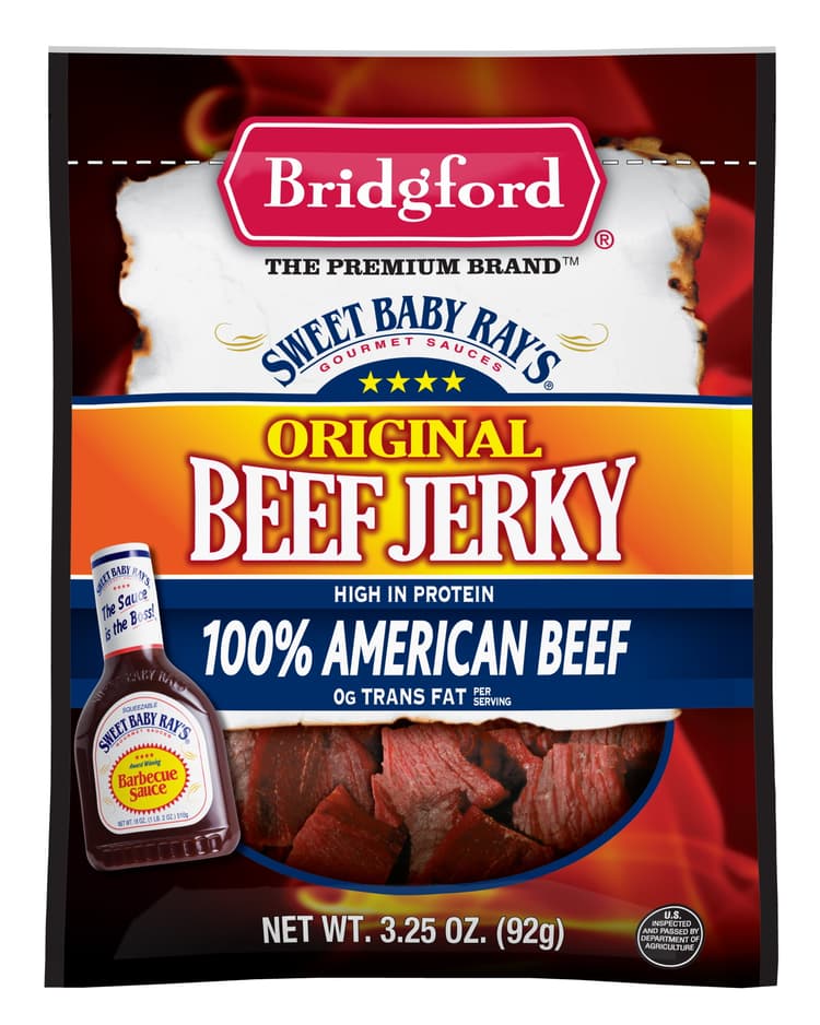 Bridgford Sweet Baby Rays Beef Jerky Original