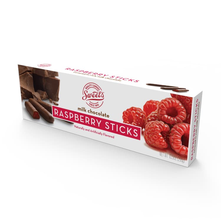 Sweet'S Milk Chocolate Raspberry Sticks