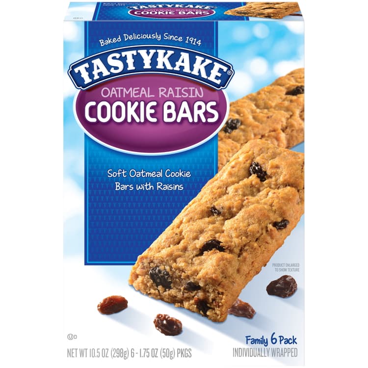 Tastykake Oatmeal Raisin Soft Cookies Bar