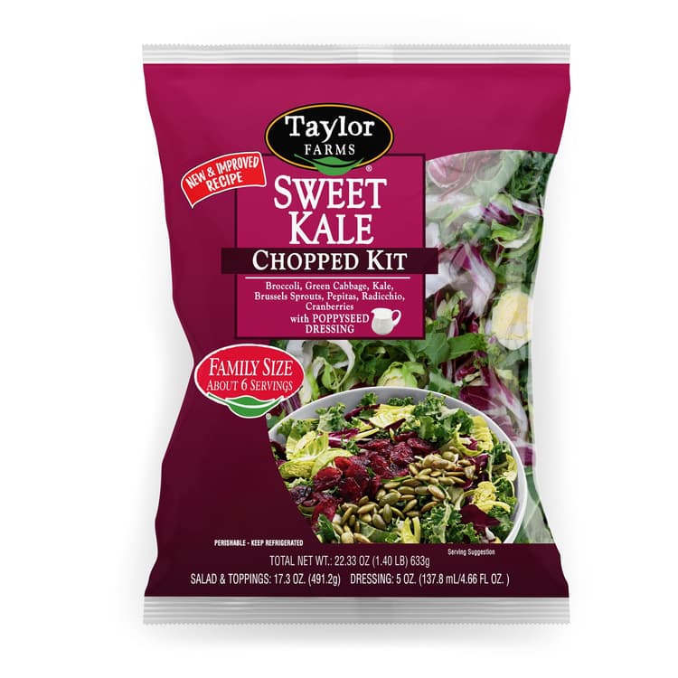 Taylor Farms Sweet Kale Family Size Chopped Salad Kit Bag