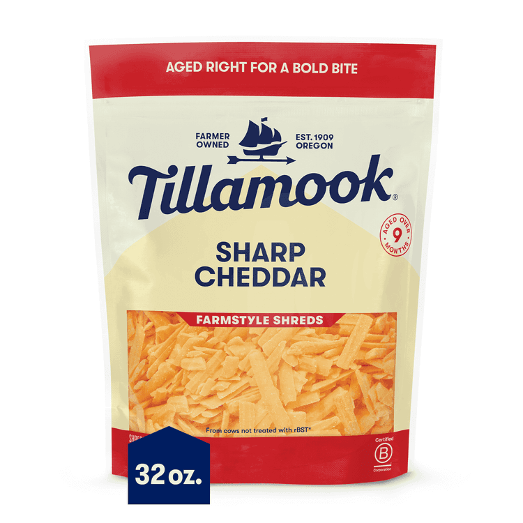 Tillamook Shredded Sharp Cheddar Cheese