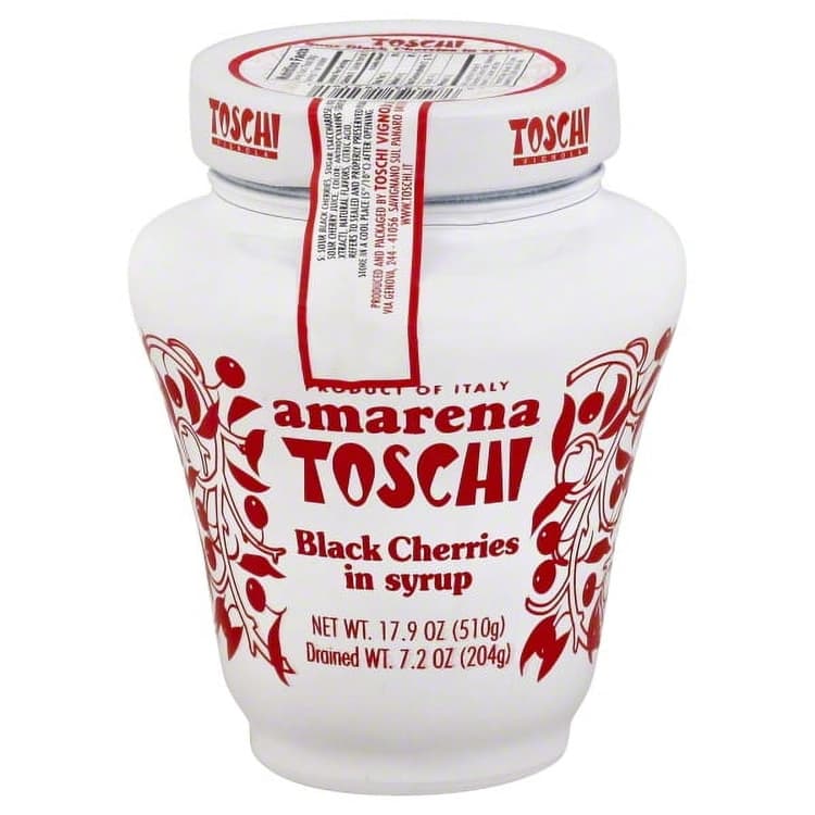 Amarena Toschi Cherries, Sour Black, In Syrup