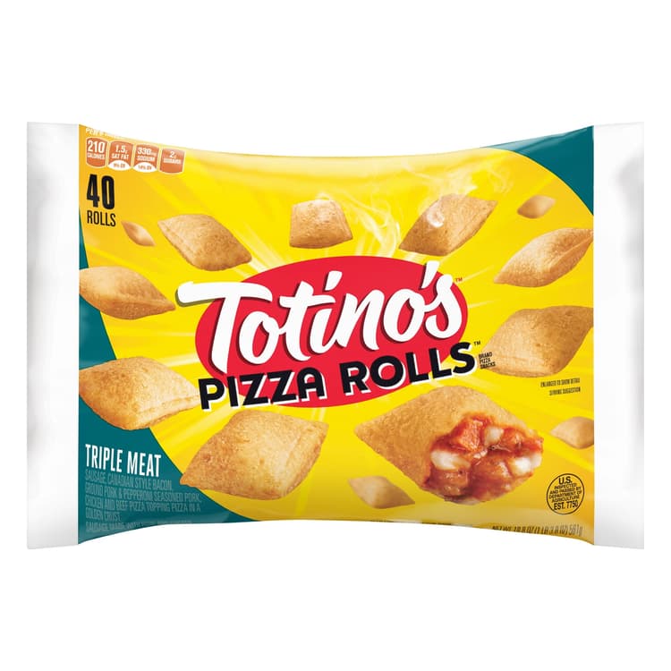 Totino'S Pizza Rolls Triple Meat Bag