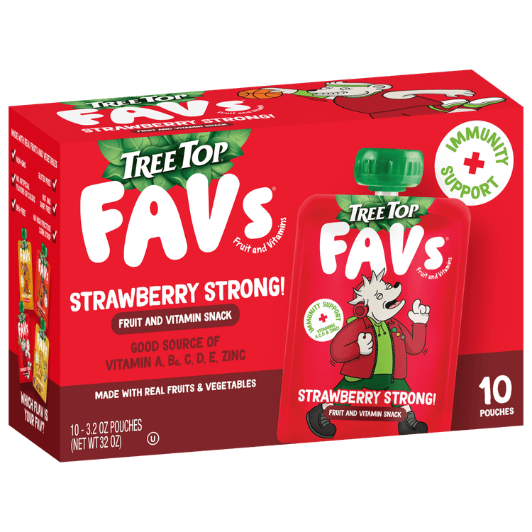 Tree Top Favs Strawberry Strong Fruit And Vitamin Snack 10