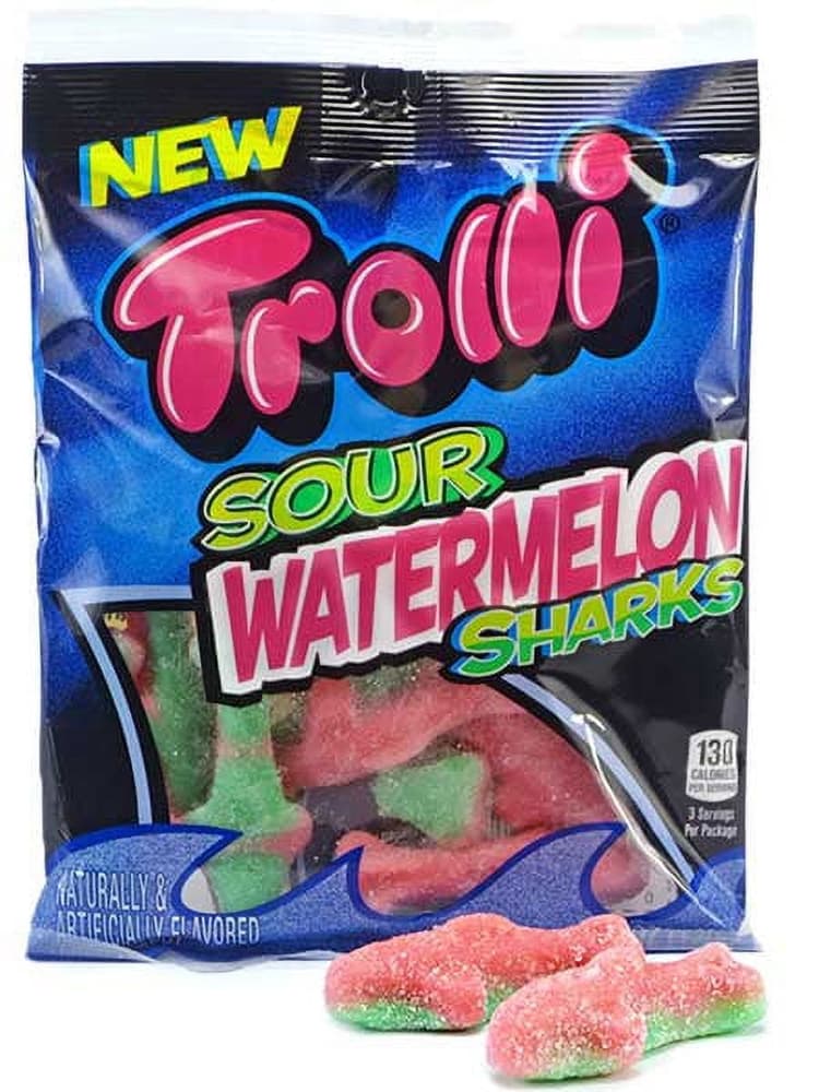 Trolli Candy, Chewy, Sour Watermelon Sharks