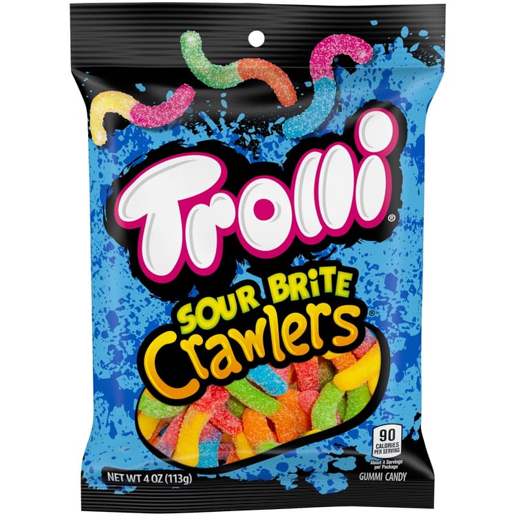 Trolli Sour Brite Crawlers Gummy Worms
