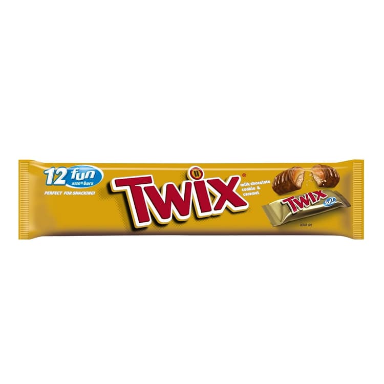 Twix Caramel Fun Size Chocolate Cookie Candy Bars