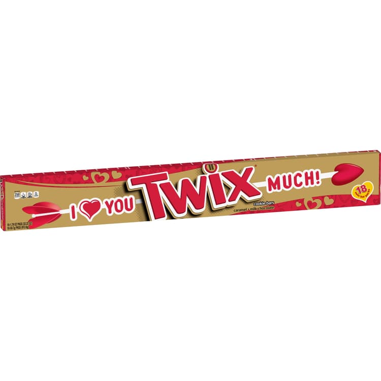 Twix Yard-Long Valentines Day Caramel Chocolate Candy Bars