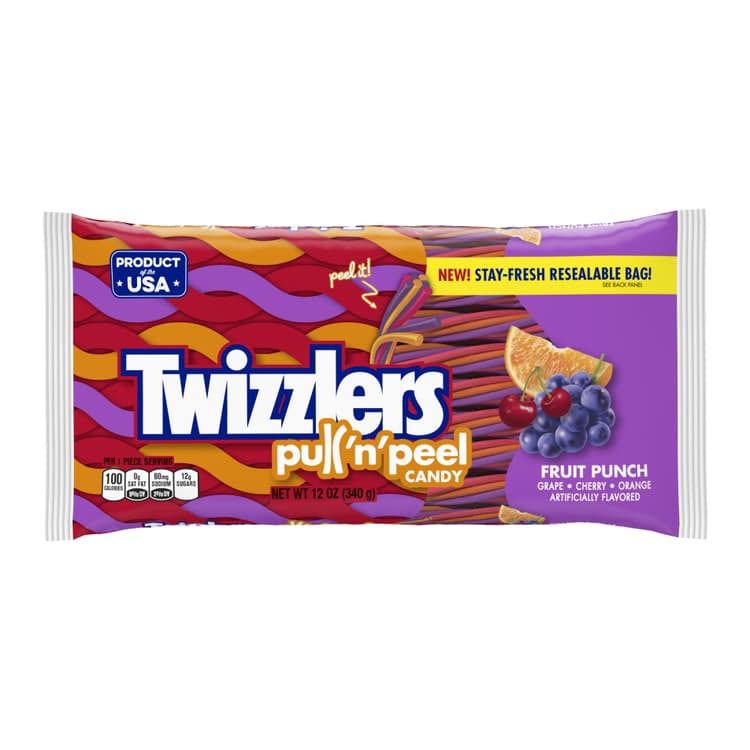 Twizzlers Candy, Pull 'N' Peel, Fruit Punch