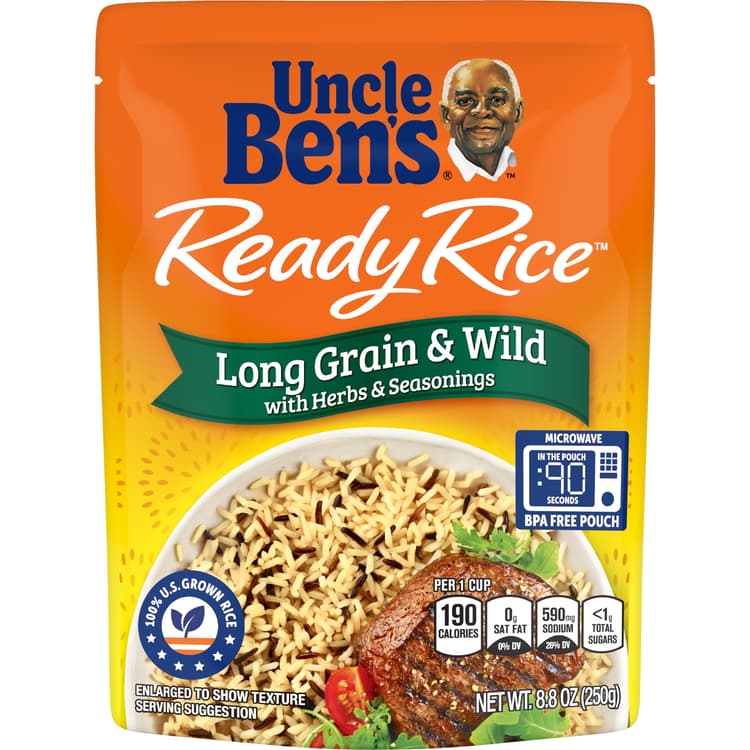 Uncle Bens Ready Rice Rice, Long Grain & Wild
