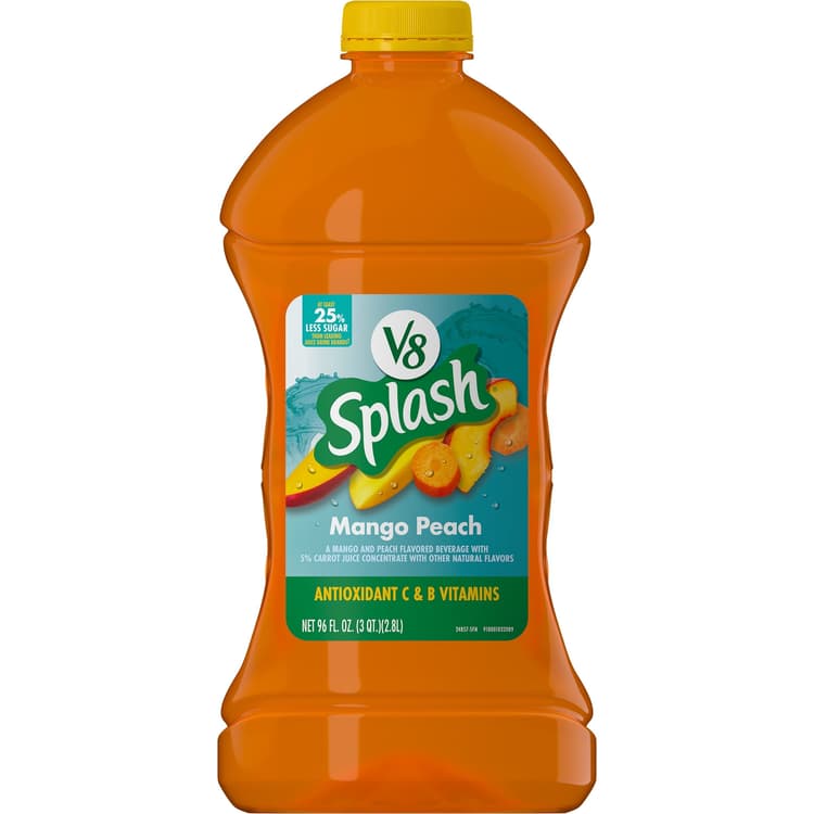 V8 Splash Mango Peach Flavored Juice Beverage, Oz