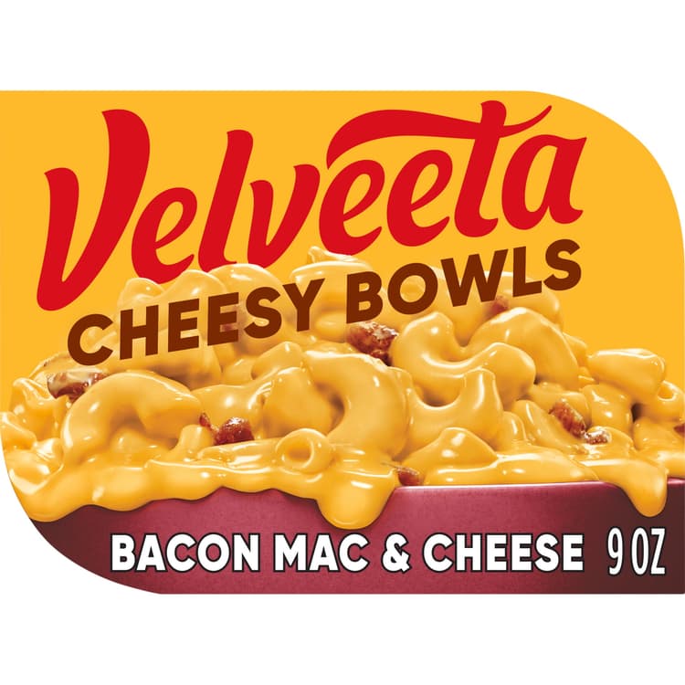 Velveeta Cheesy Bowls Bacon Mac & Cheese Microwave Meal, Tray