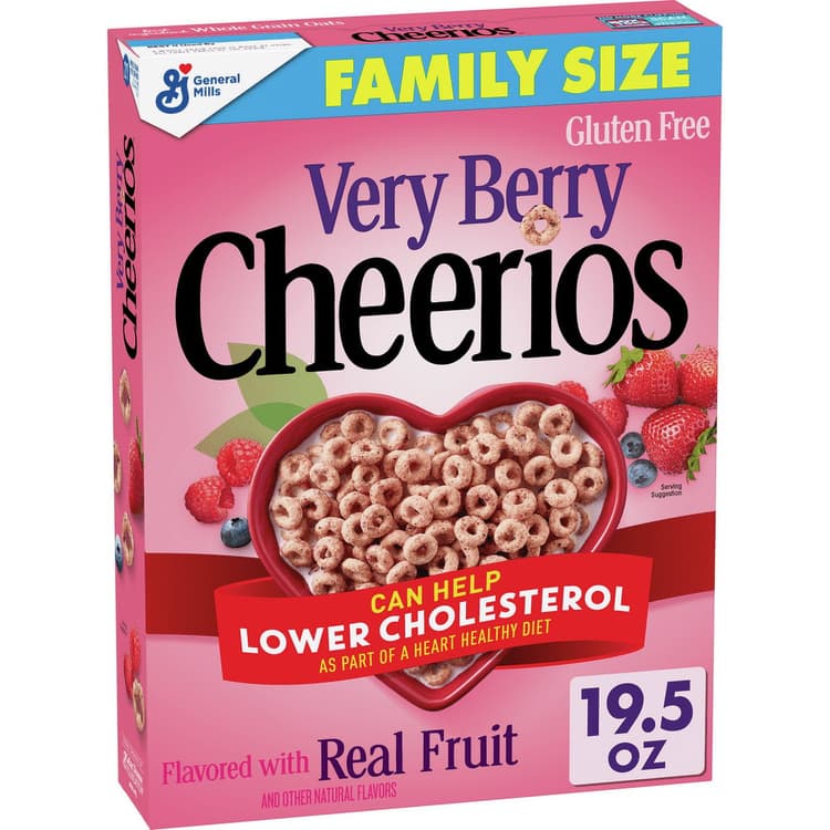 Very Berry Cheerios, Breakfast Cereal With Oats