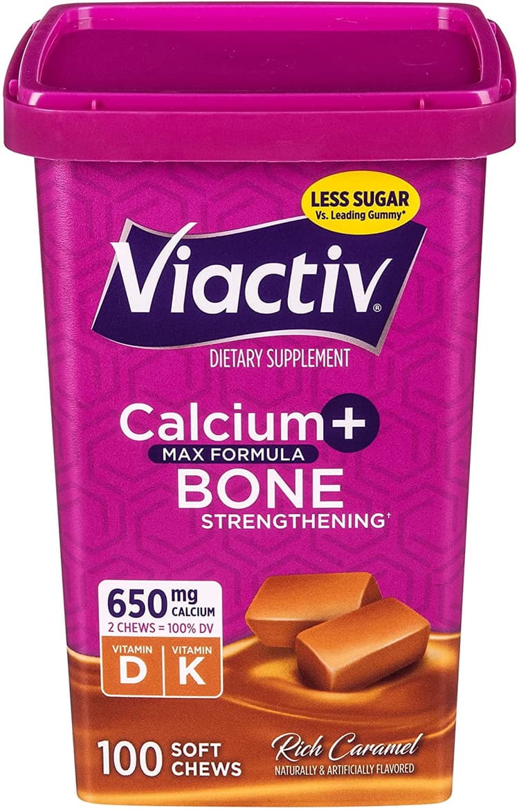 Viactiv Calcium + Vitamin D Supplement Soft Chews, Caramel