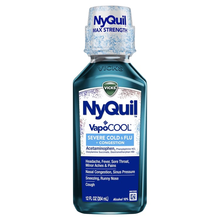 Vicks Nyquil Vapocool Severe Cold Flu And Congestion Medicine
