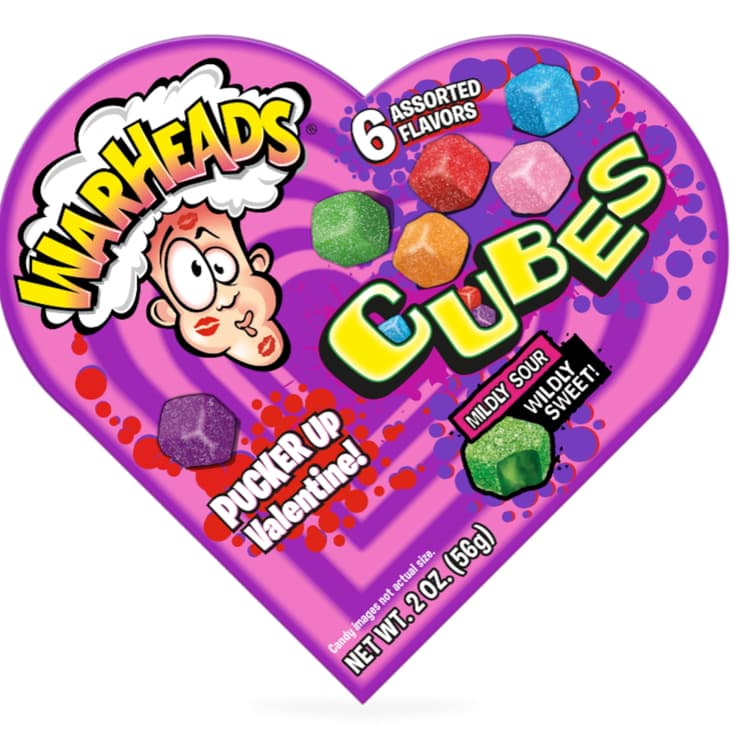 Warheads Valentine Cubes Chewy Candy