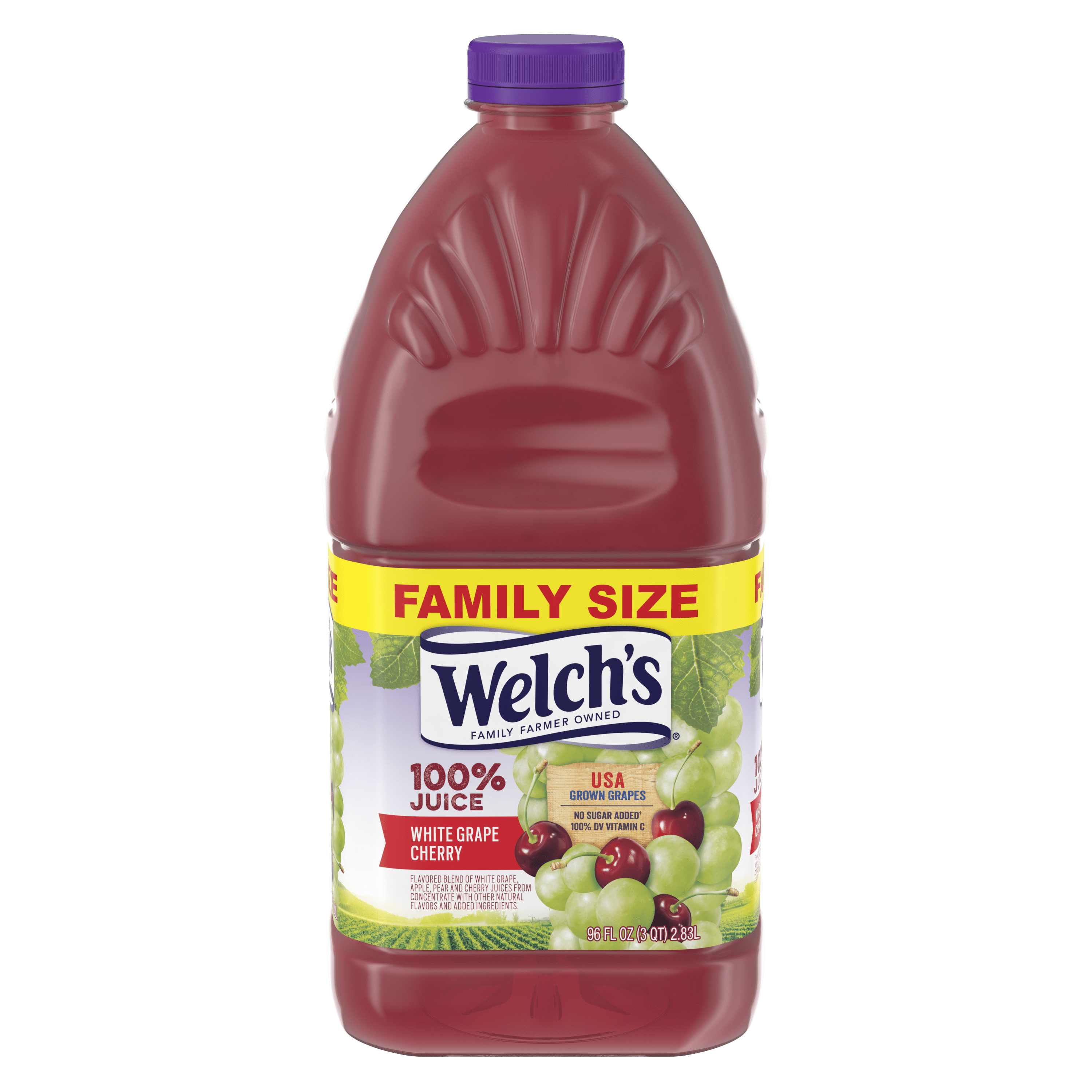 Welch'S 100% Juice, White Grape Cherry, Oz