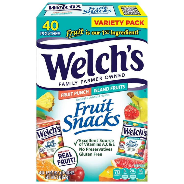 Welchs Fruit Snacks Fruit Punch/Island Fruits