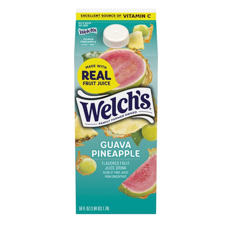 Welch'S Guava Pineapple Fruit Juice Drink, Oz Carton