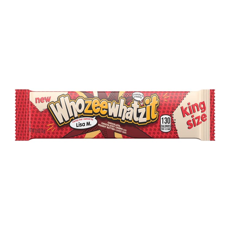 Whozeewhatzit Chocolate, Chocolatey Crisps And Peanut Butter King Size Candy, Bar