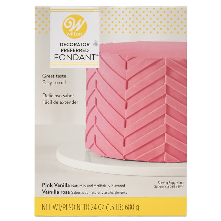 Wilton Decorator Preferred Pink Fondant, Fondant Icing, Vanilla Flavor