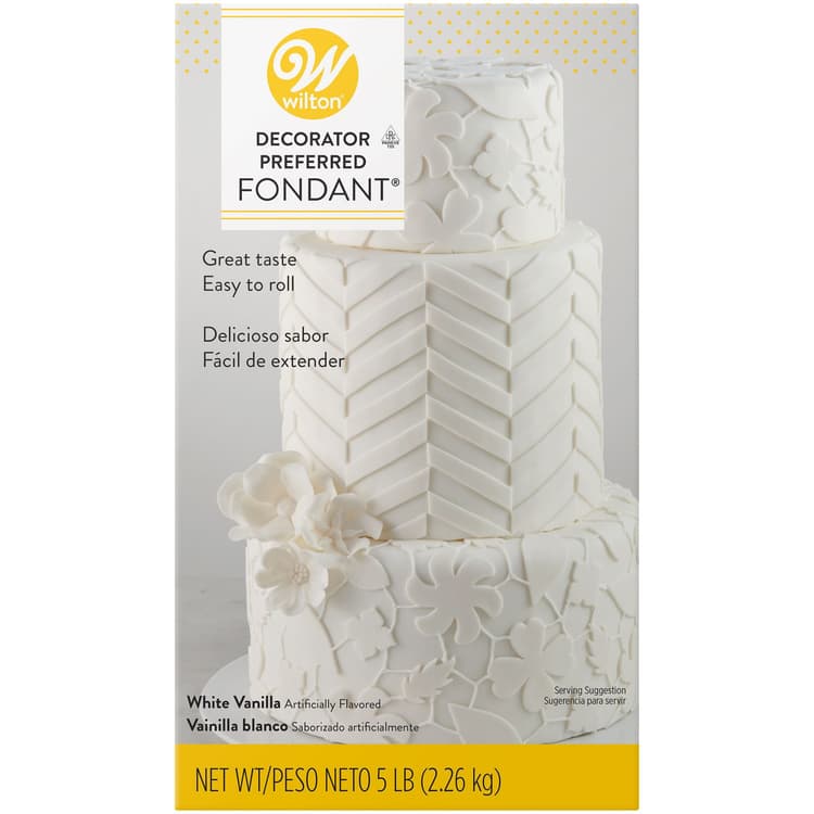 Wilton Decorator Preferred Premade White Fondant, Vanilla Flavored