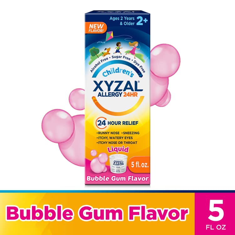 Xyzal Allergy, 24Hr, Children'S, Liquid, Tutti Frutti Flavor
